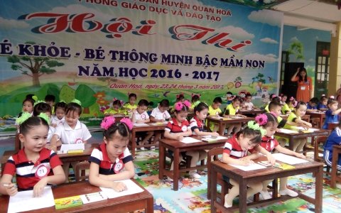 Phòng giáo dục&đào tạo huyện tổ chức Hội thi Bé khỏe - Bé thông minh năm học 2016- 2017